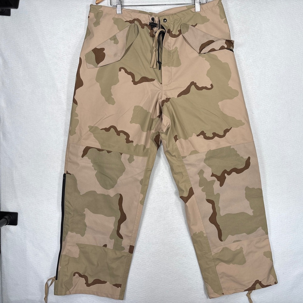 US Military ECWCS Desert Camo Gore-Tex Trousers Medium Regular 8415-01-475-3697